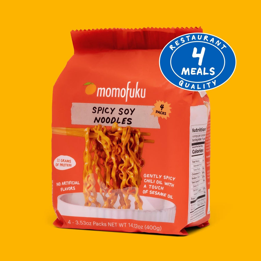 Spicy Soy Noodles | 4 Packs - Elegant Tailored Packs Assortment